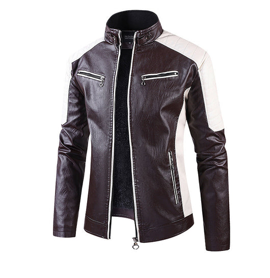 Abrigo de Cuero para Hombre con Forro Polar - Estilo Europeo Otoño Invierno - Image 18