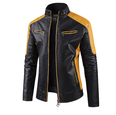 Abrigo de Cuero para Hombre con Forro Polar - Estilo Europeo Otoño Invierno - Image 23