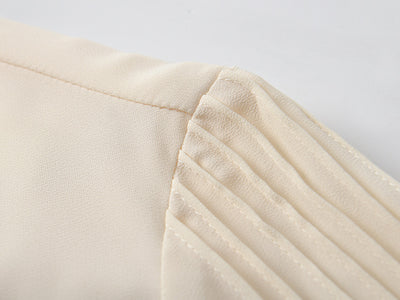 Blusa Elegante de Gasa Francesa con Cuello Volante - Image 15