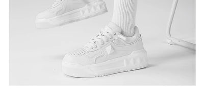 Zapatos Deportivos Blancos para Hombre con Suela Gruesa y Aumento de Altura - Image 7