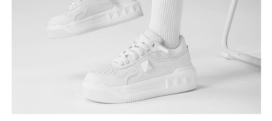Zapatos Deportivos Blancos para Hombre con Suela Gruesa y Aumento de Altura - Image 7