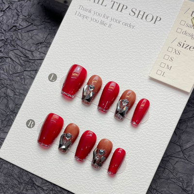 Uñas Postizas Removibles con Diseño Artístico - Image 13