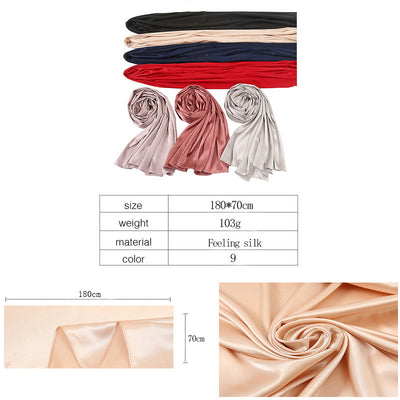 Pañuelo de Satén Monocromático Perla - Elegancia Pura - Image 32