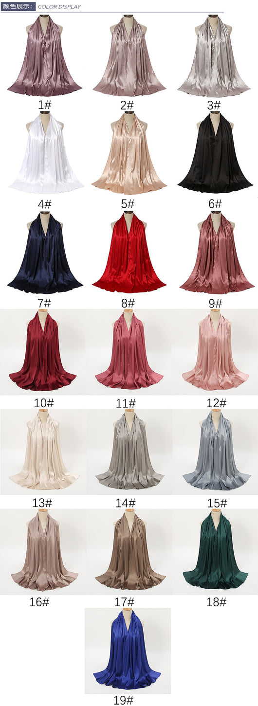 Pañuelo de Satén Monocromático Perla - Elegancia Pura - Image 33