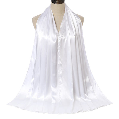 Pañuelo de Satén Monocromático Perla - Elegancia Pura - Image 35