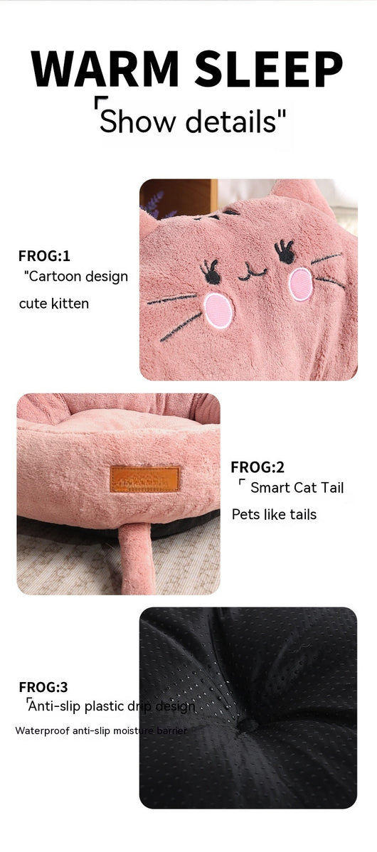 Cama Acogedora para Mascotas Grandes y Pequeñas - Diseño Cartoon Trendy - Image 22