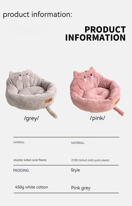 Cama Acogedora para Mascotas Grandes y Pequeñas - Diseño Cartoon Trendy - Image 23