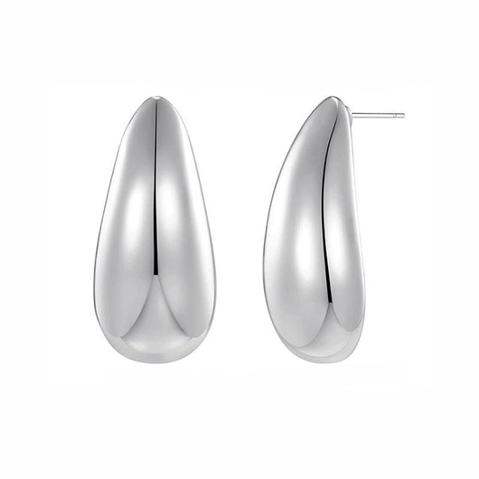 Aretes de Lujo Minimalista con Gota de Metal - Image 19