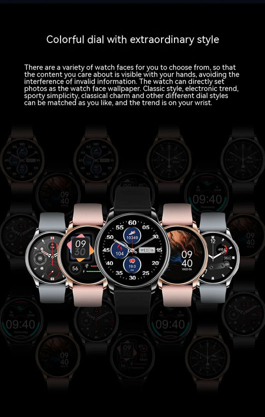 Reloj Inteligente Redondo con Llamadas Bluetooth y Monitoreo de Salud - Image 12
