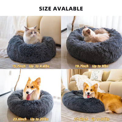 Cama Redonda de Felpa para Perros Pequeños y Gatos - Nido Acogedor Premium - Image 14