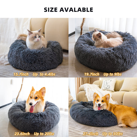 Cama Redonda de Felpa para Perros Pequeños y Gatos - Nido Acogedor Premium - Image 14
