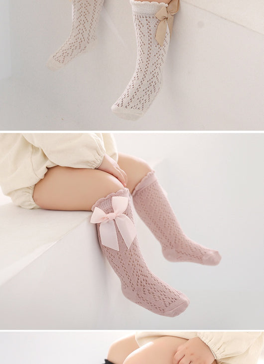 Calcetines Altos de Malla para Bebé - Colección Primavera Verano Estilo Coreano - Image 16