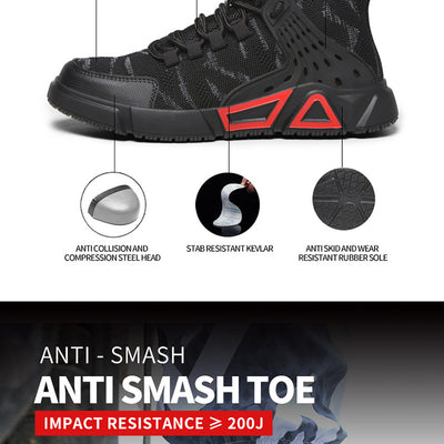 Zapatos de Seguridad Profesionales Ligeros Anti-impacto para Hombre - Image 13