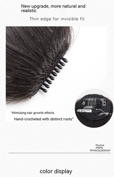 Juego de Peluca Invisible con Flequillo Recto Natural - Cabello Artificial Integrado - Image 22