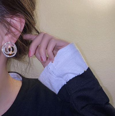 Aretes de Diamantes Redondos Brillantes - Image 7
