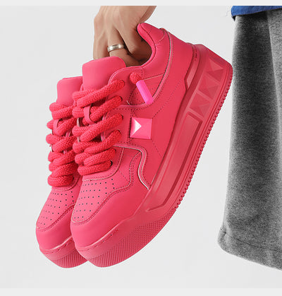 Zapatos Deportivos Blancos para Hombre con Suela Gruesa y Aumento de Altura - Image 23