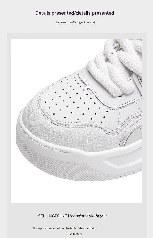 Zapatos Deportivos Blancos para Hombre con Suela Gruesa y Aumento de Altura - Image 24