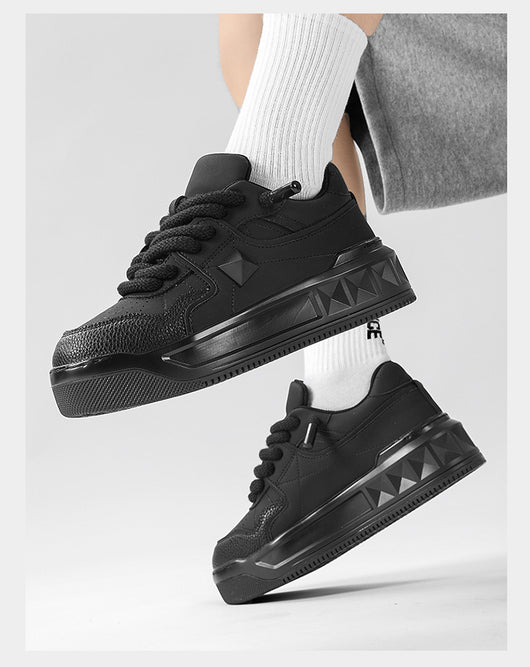 Zapatos Deportivos Blancos para Hombre con Suela Gruesa y Aumento de Altura - Image 33