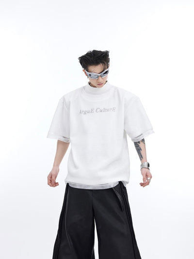 Playera de Verano con Diseño de Malla Doble y Hombros Acolchados - Image 19