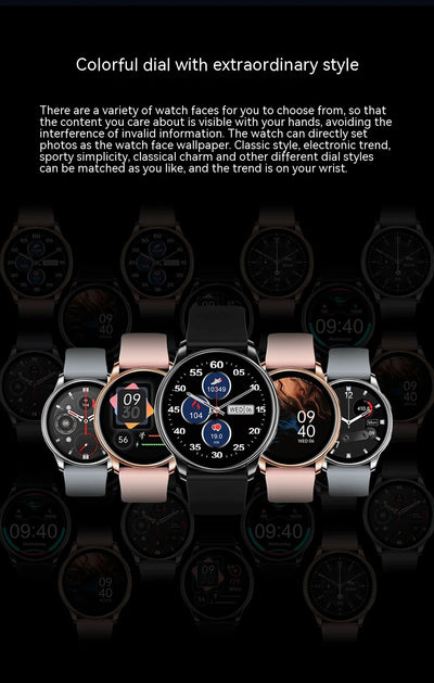 Reloj Inteligente Redondo con Llamadas Bluetooth y Monitoreo de Salud - Image 28