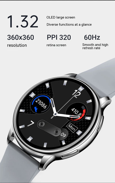 Reloj Inteligente Redondo con Llamadas Bluetooth y Monitoreo de Salud - Image 35