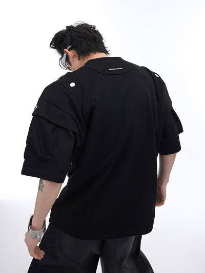 Playera Acolchada con Hombros 3D y Detalles Metálicos - Image 9