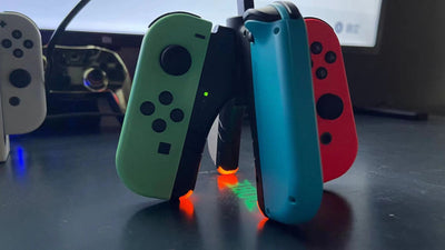 Cargador Múltiple 4 en 1 para Controles Nintendo Switch - Base de Carga Rápida - Image 29