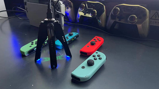 Cargador Múltiple 4 en 1 para Controles Nintendo Switch - Base de Carga Rápida - Image 30