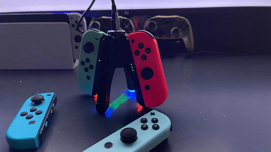 Cargador Múltiple 4 en 1 para Controles Nintendo Switch - Base de Carga Rápida - Image 34
