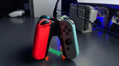 Cargador Múltiple 4 en 1 para Controles Nintendo Switch - Base de Carga Rápida - Image 38