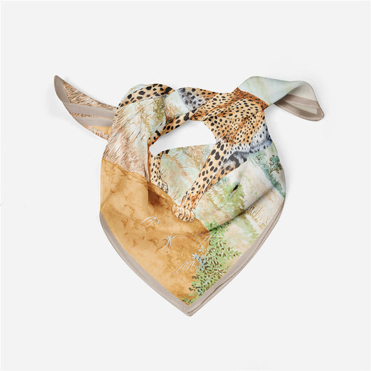 Pañuelo de Seda Estampado Minimalista - Elegancia Versátil - Image 40