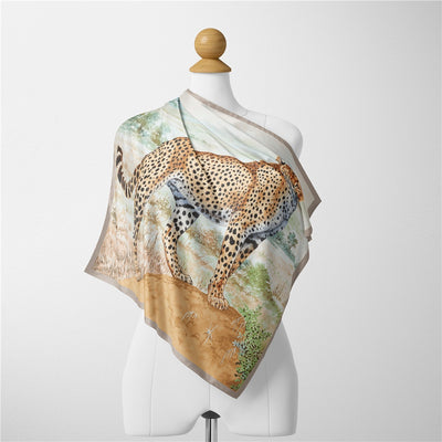 Pañuelo de Seda Estampado Minimalista - Elegancia Versátil - Image 42