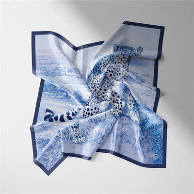 Pañuelo de Seda Estampado Minimalista - Elegancia Versátil - Image 50