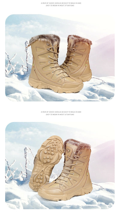 Botas de Invierno Forradas en Algodón con Forro Polar - Caña Alta Cálidas - Image 32
