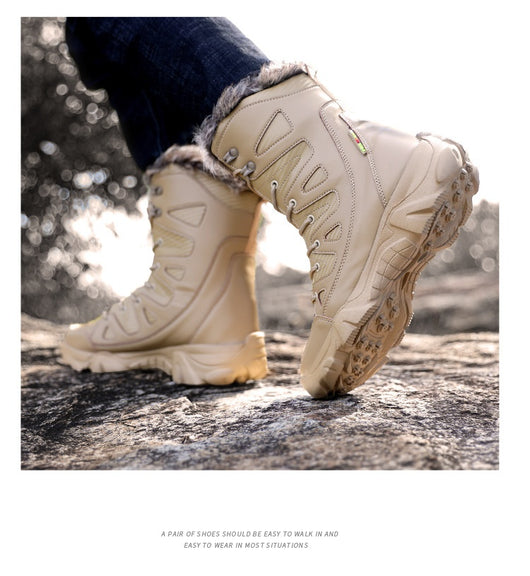 Botas de Invierno Forradas en Algodón con Forro Polar - Caña Alta Cálidas - Image 36