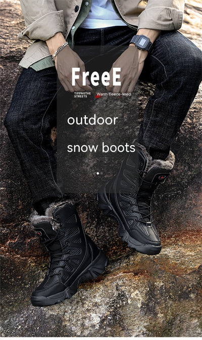Botas de Invierno Forradas en Algodón con Forro Polar - Caña Alta Cálidas - Image 37