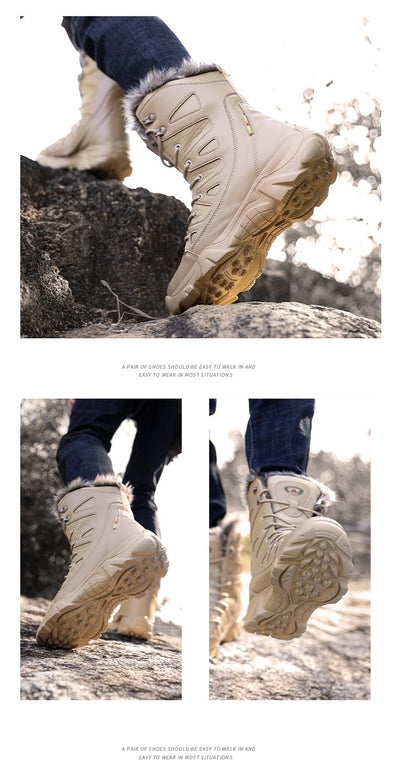 Botas de Invierno Forradas en Algodón con Forro Polar - Caña Alta Cálidas - Image 39