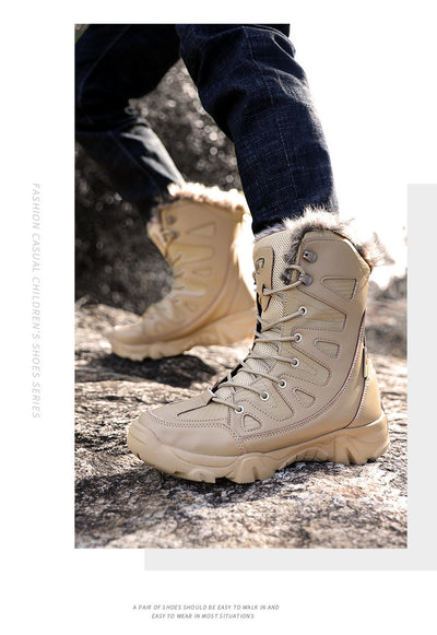 Botas de Invierno Forradas en Algodón con Forro Polar - Caña Alta Cálidas - Image 40