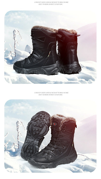 Botas de Invierno Forradas en Algodón con Forro Polar - Caña Alta Cálidas - Image 41