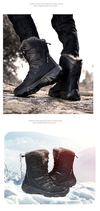 Botas de Invierno Forradas en Algodón con Forro Polar - Caña Alta Cálidas - Image 42