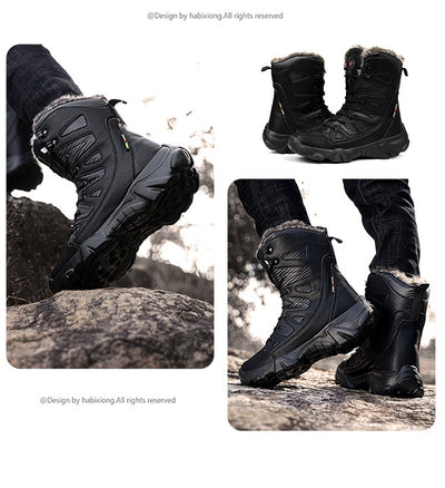 Botas de Invierno Forradas en Algodón con Forro Polar - Caña Alta Cálidas - Image 45