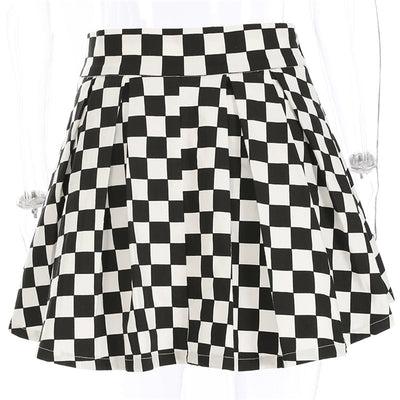Falda de Cuadros Blanco y Negro - Image 14