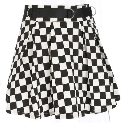 Falda de Cuadros Blanco y Negro - Image 15
