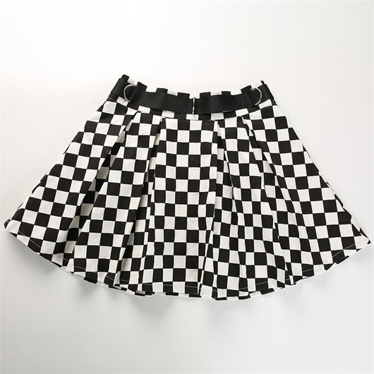 Falda de Cuadros Blanco y Negro - Image 17