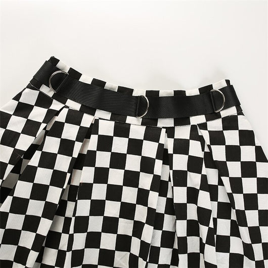 Falda de Cuadros Blanco y Negro - Image 18