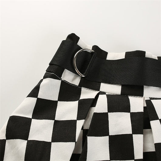 Falda de Cuadros Blanco y Negro - Image 19