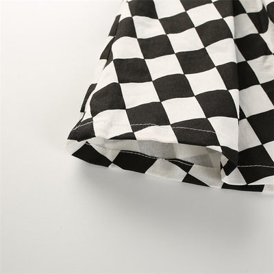 Falda de Cuadros Blanco y Negro - Image 20