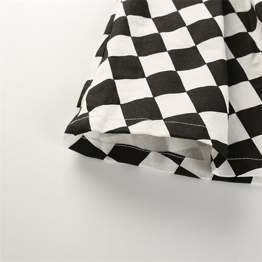 Falda de Cuadros Blanco y Negro - Image 20