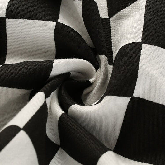 Falda de Cuadros Blanco y Negro - Image 21