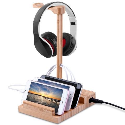 Soporte de Madera Maciza para Auriculares - Image 8